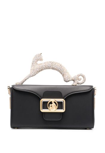 Lanvin rhinestone-embellished shoulder bag - Schwarz