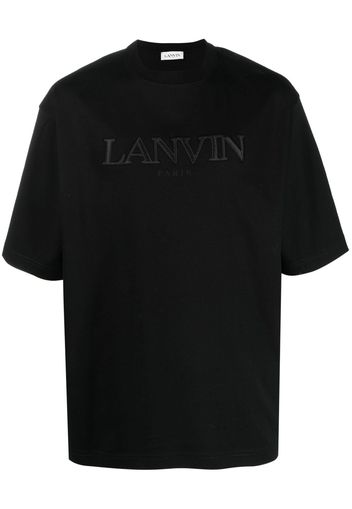 Lanvin logo-appliqué cotton T-shirt - Schwarz