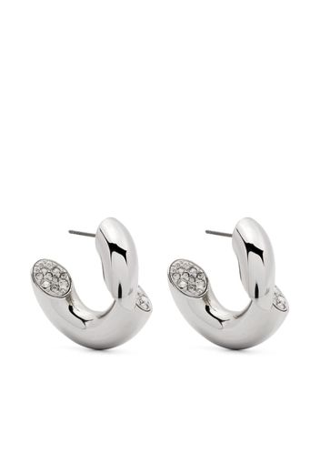 Lanvin Sequence rhinestone-embellished earrings - Silber