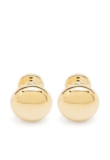 Lanvin polished rounded-shape cufflinks - Gold