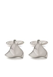 Lanvin polished hammered-finish cufflinks - Silber