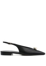 Lanvin Swing slingback mules - Schwarz