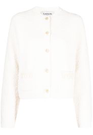 Lanvin textured-finish button-fastening cardigan - Weiß