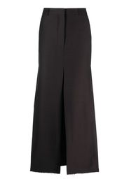 Lanvin A-line slit maxi skirt - Schwarz