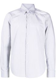 Lanvin grid-pattern cotton shirt - Grau