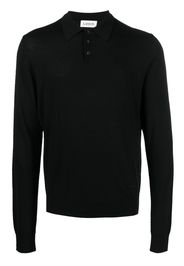 Lanvin long-sleeve polo shirt - Schwarz