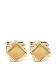 Lanvin geometric-shape polished cufflinks - Gold