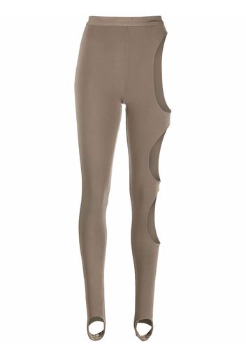 LaQuan Smith Leggings mit Cut-Outs - Grün