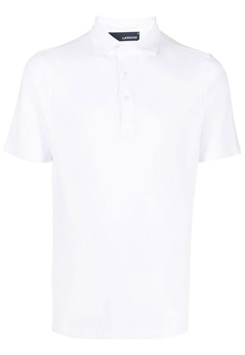 Lardini spread-collar polo shirt - Weiß