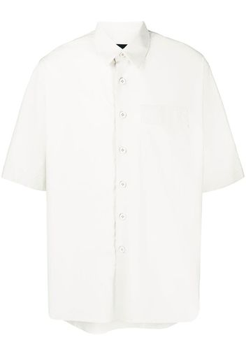 Lardini flap pocket short sleeve shirt - Nude