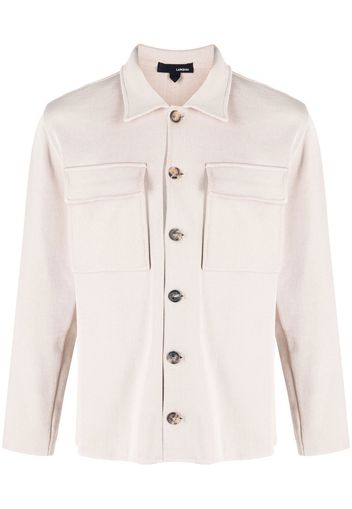 Lardini button-down fastening shirt jacket - Nude