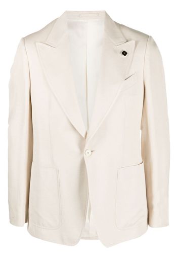 Lardini unstructured single-breasted blazer - Nude