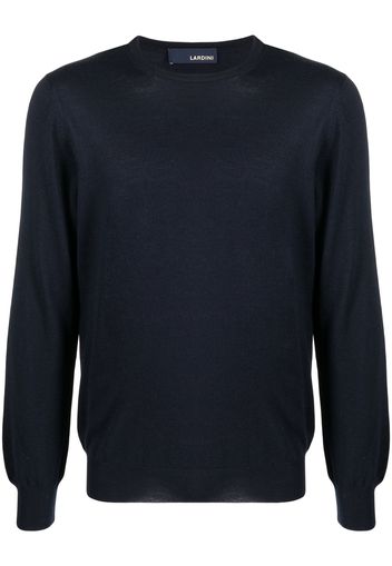 Lardini Fein gestricktes Sweatshirt - Blau