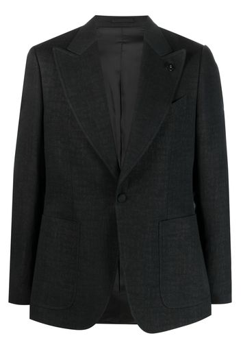 Lardini single-breasted peak-lapels blazer - Schwarz