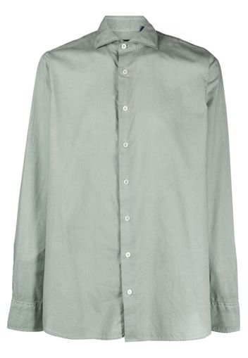 Lardini long-sleeved cotton shirt - Grün