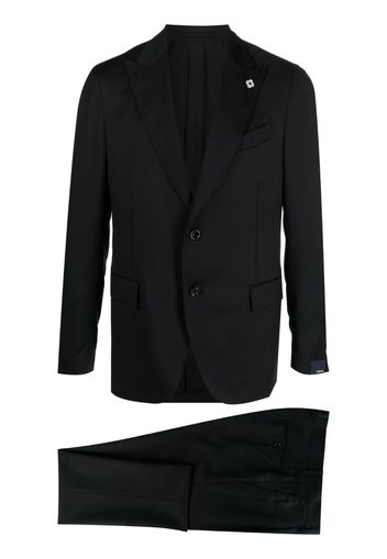 Lardini single-breasted wool suit - Schwarz