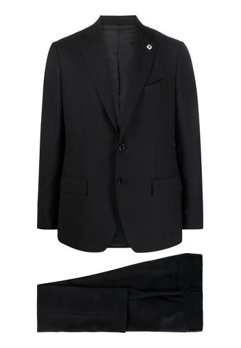 Lardini notched-lapels wool suit - Blau