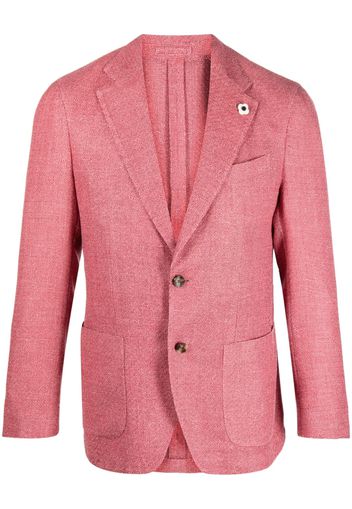 Lardini single-breasted tweed blazer - Rosa