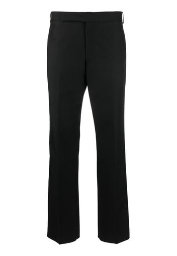 Lardini pressed-crease tapered-leg trousers - Schwarz