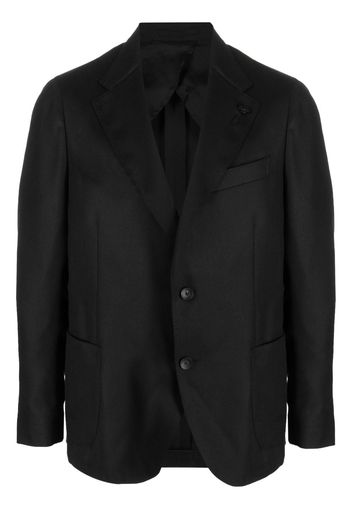 Lardini notched-lapel single-breasted blazer - Schwarz