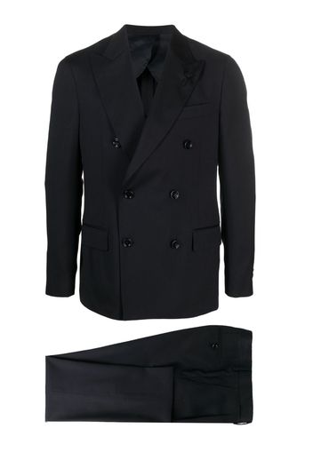 Lardini peak-lapel double-breasted suit - Blau