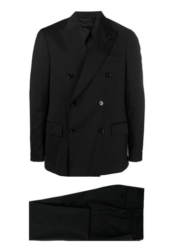 Lardini peak-lapel double-breasted suit - Schwarz