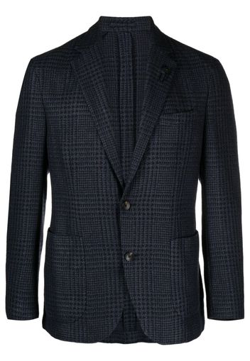 Lardini houndstooth-pattern single-breasted blazer - Blau