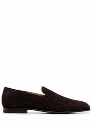 Lardini interwoven suede loafers - Braun