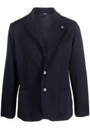 Lardini single-breasted wool blazer - Blau