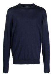 Lardini plain wool-silk jumper - Blau