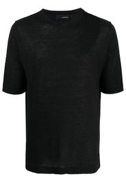 Lardini fine-knit T-shirt - Schwarz