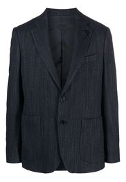 Lardini single-breasted wool-blend blazer - Blau