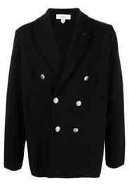 Lardini double-breasted wool blazer - Schwarz