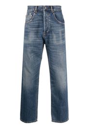 Lardini distressed straigh-leg jeans - Blau