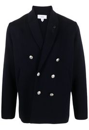 Lardini shawl-lapel double-breasted coat - Blau