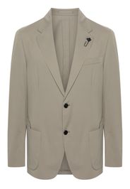 Lardini Einreihiges Taft-Sakko - Grau