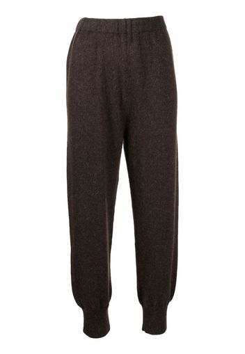 Lauren Manoogian felted-finish cropped trousers - Braun