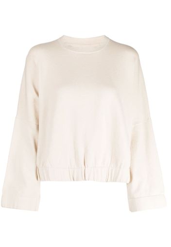 Lauren Manoogian elasticated-waistband sweatshirt - Weiß