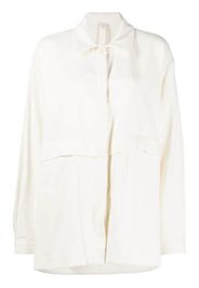 Lauren Manoogian split-rear linen-cotton jacket - Weiß