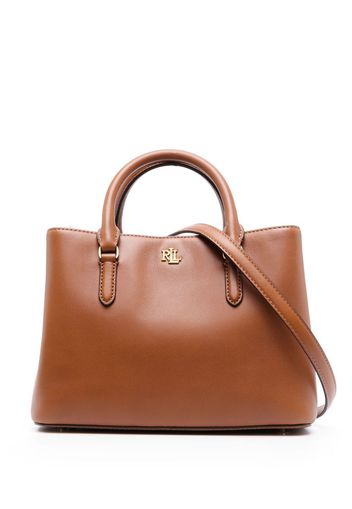 Lauren Ralph Lauren Marcy 26 leather tote bag - Braun