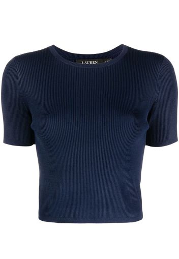 Lauren Ralph Lauren Yuzepa ribbed T-shirt - Blau