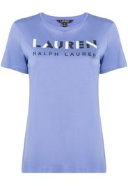 Lauren Ralph Lauren T-Shirt mit grafischem Print - Blau
