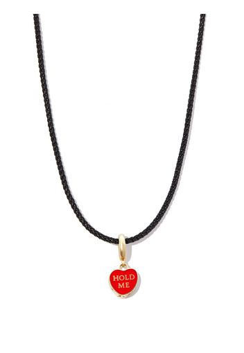 Lauren Rubinski 14kt yellow gold Hold Me charm necklace