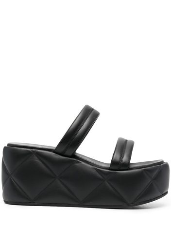 Le Silla platform double-strap sandals - Schwarz