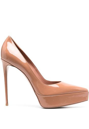 Le Silla Uma 140mm platform pumps - Nude