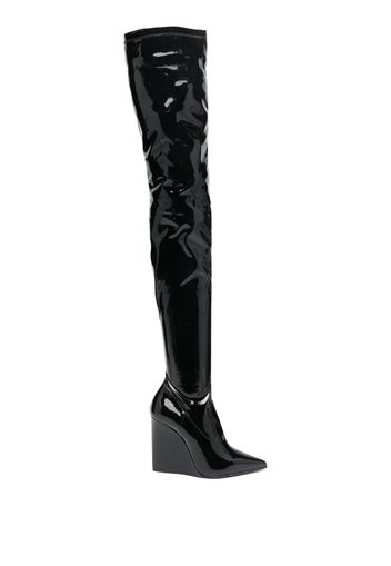 Le Silla Kira 120mm thigh-high boots - Schwarz