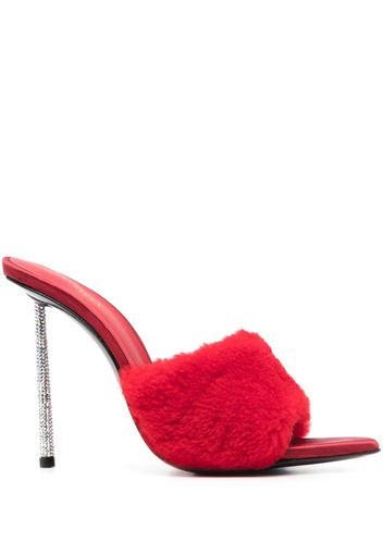 Le Silla Bella 115mm rhinestone-embellished mules - Rot