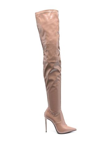 Le Silla Eva thigh-high stiletto boots - Nude