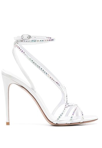 Le Silla Belen 105mm crystal-embellished sandals - Weiß