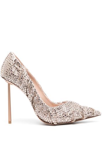 Le Silla Bella 120mm crystal-embellished pumps - Nude